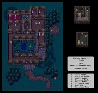 Dragon Quest III Town and Castle Maps SNES - Realm of Darkne