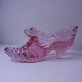 Pin by Randy Gray on Fenton in 2020 Glass shoes, Pink glass