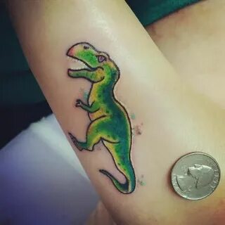 Tiny cute T-Rex dinosaur by Jose Small tattoos, Tattoos, Bab