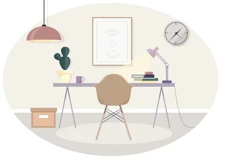 Vector Office Room Illustration 229728 Vector Art at Vecteez