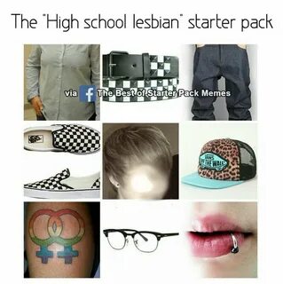 Best Starter Packs в Твиттере: "The "High School Lesbian" St