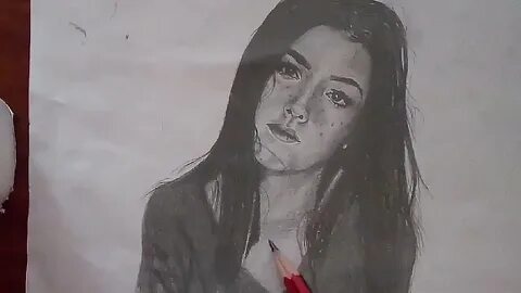 Drawing Famous TikToker Charli D'amelio - YouTube
