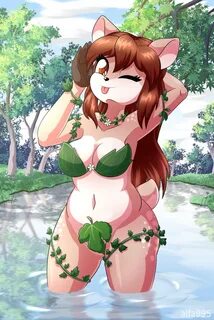 Summer pond Doe by alfa995 -- Fur Affinity dot net