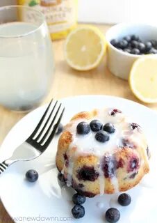 Lemon Blueberry Mini Bundt Cakes