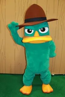 perry the platypus mascott for the all around the world trav