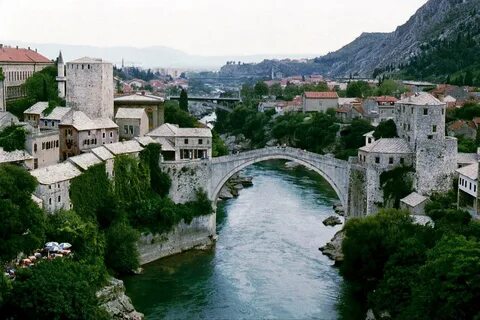 bosnia-Mostar-wsakoene postcard, bosnia-Mostar-wsakoene wall