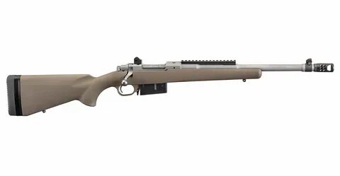 Ruger Scout 450 Bushmaster Bolt Action Rifle with Flat Dark 