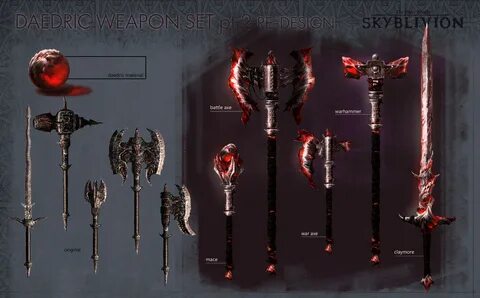 ArtStation - Oblivion's Daedric Set Redesign