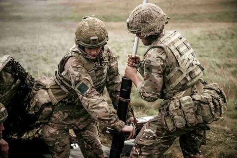 British Army Paratroopers Showcase Their Firepower Joint For