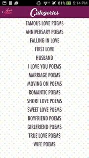 Скачать Love poems for him APK для Android