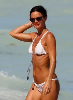 GABRIELLE ANWAR in Bikini on a Beach in Miami - HawtCelebs