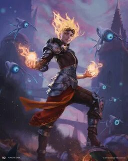 Chandra, Fire Artisan MtG Art from War of the Spark Set by Y