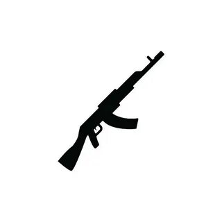 Silhouette Of The Ak47 Pic - Сток картинки - iStock