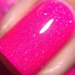 Image of Hot Pink Spandex Pink manicure, Pink acrylic nails,
