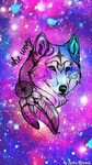 Cute Wolves Wallpapers Galaxy wolf, Wolf wallpaper, Drawings