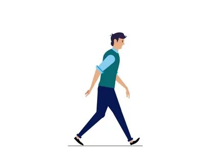 Human walk cycle Walking animation, Walking cartoon, Motion 