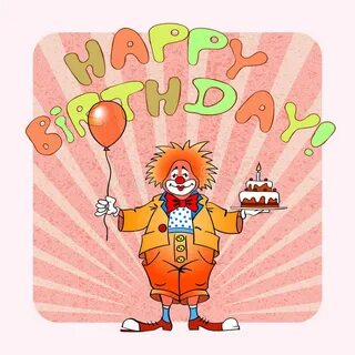 Happy birthday clown03 stock vector. Illustration of costume