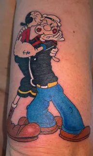 Popeye and Olive by Becky, Black Heart Tattoo, New Milton, E