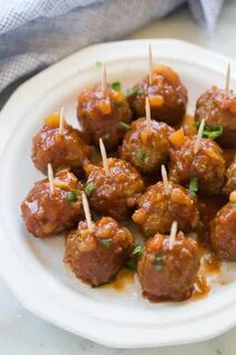 Hawaiian BBQ Meatballs make the perfect fun, easy party appe