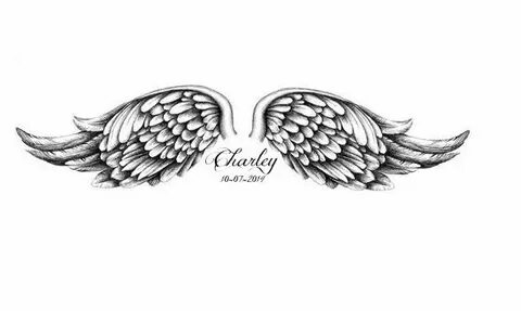 FOR MY SWEET ANGEL Wings tattoo, Rip tattoo, Baby tattoos