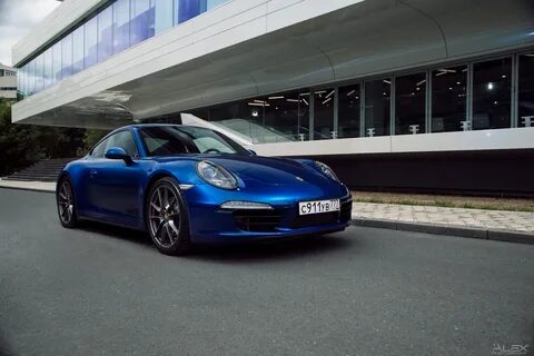 Глубокое синее порше (фотосессия) - Porsche 911, 3.8 л., 201