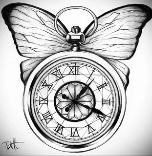 Фото эскиза для тату часы 19.01.2021 № 0007 - tattoo clock s