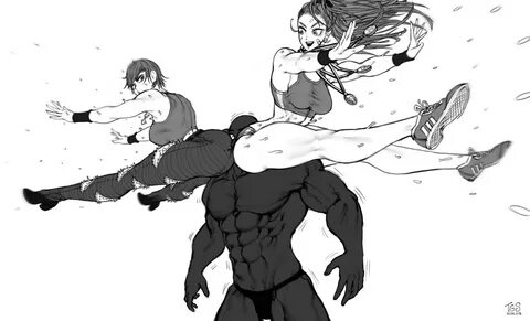 Tanktop Girl and Mizuki's peach assault One-Punch Man Know Y