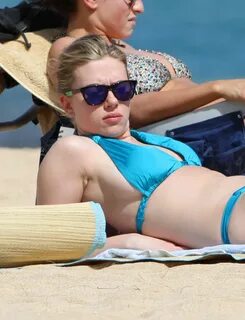 Scarlett Johansson in Bikini at a Beach in Hawaii - HawtCele