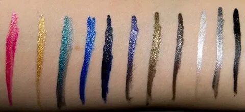 Urban Decay 24/7 waterproof liquid eyeliner swatches Liquid 