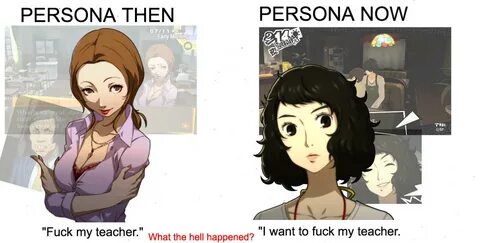 Persona Teachers then vs. Persona Teachers now Megami Tensei