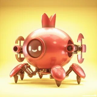 Cute red king crab robot tank 🦀 🤖 Say it 10 times rapidly! 😁