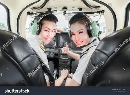 Asian woman pilot
