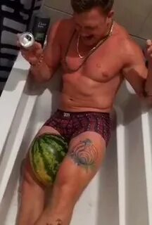 Guy Crushes Watermelon Between Thighs Jukin Licensing