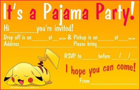 pokemon invitations free - Besko