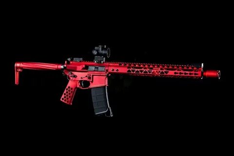 AR-15 Micro Flash Can Anodized Red Desert Strike Tactical