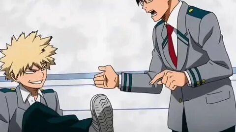 My hero academia funny moments #1 - Bakugou meets iida - You