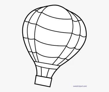 Hot Air Clip Art - Hot Air Balloon Colouring , Transparent C