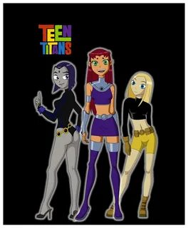 Raven, Starfire, and Terra (Teen Titans) by 9029561 on Devia