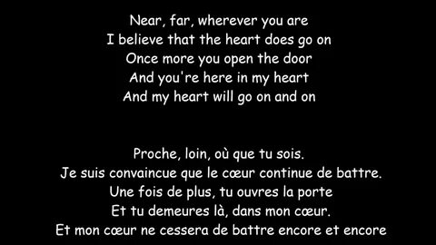 My Heart Will Go On - Céline Dion - (Lyrics et traduction) -