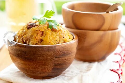 Recipe + Video Mofongo (Garlic-Flavored Mashed Fried Plantai