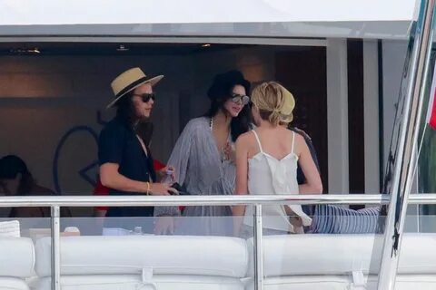 KENDALL JENNER in Bikini on the Yacht in St. Barts 01/01/201