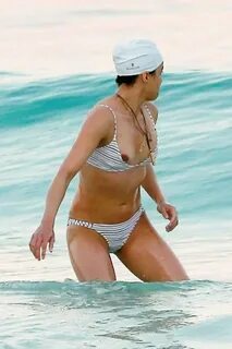 Bikini-Clad Michelle Rodriguez Suffers a Wardrobe Malfunctio