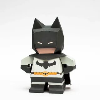 Chibi Batman Papercraft Model Free Printable Template Batman