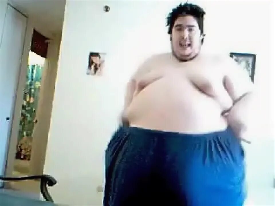 very fat guy dancing - YouTube