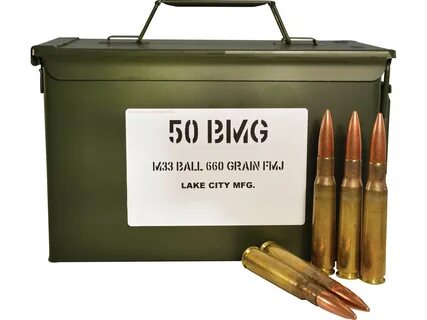 Military Surplus Ammo 50 BMG 660 Grain M33 Full Metal Jacket