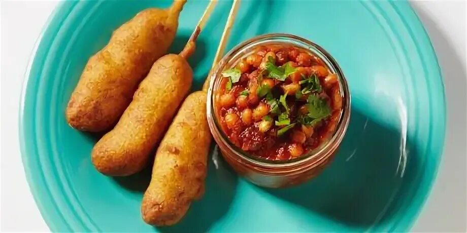 Pork'n Beans with Classic Corn Dog Recipes Food Network Cana