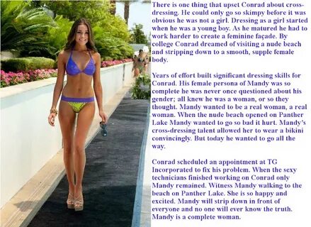 Krazy Kay's TG Captions and Swaps: Nude Beach or Bikini Read
