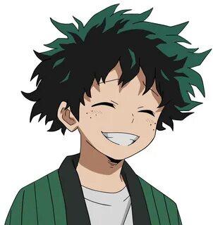 I'm here now, too! Here's a smiling hi-res Izuku for you all