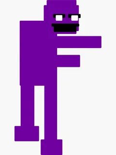 "FNAF Purple Guy 8-bit" Sticker for Sale by mattwilldo Redbu