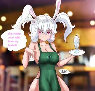 BUNNY MILK #milk #breast #breastmilk #starbucks #nsfw #bigtits #coffe #oc. 